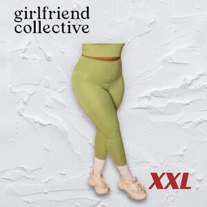 ⬇️*👍VGUC GIRLFRIEND COLLECTIVE |XXL| High rise  leggings pocket Mantis